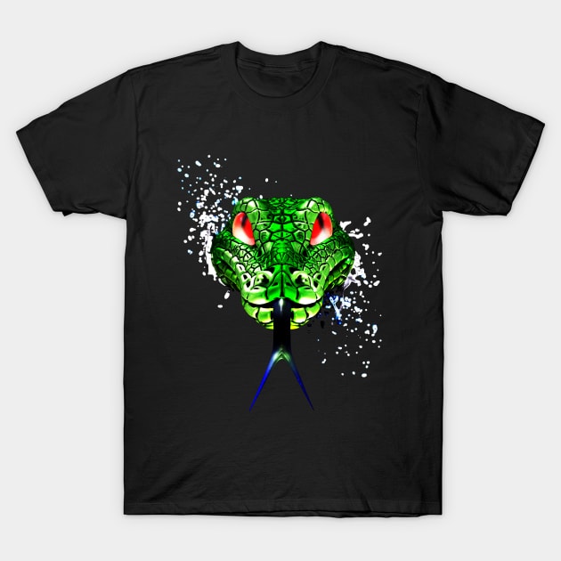 Morelia viridis T-Shirt by Liquid Feline